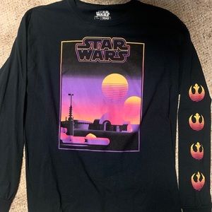 Men’s Star Wars 80’s style long-sleeve//Large